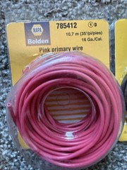 NAPA Belden Primary Wire 16 GA Brown 35′, 18 GA Yellow 45′, 16 GA Pink 35′ NEW