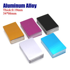 Aluminum Alloy Sheets Metal Card Craft Blanks DIY Spacer Partition Plates