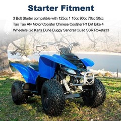 Starter Compatible with 125cc 110cc-50cc with Relay ATV Motor Four 4 Wheeler Chi