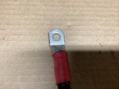 1/0 AWG Gauge Custom Battery Cable Copper 16 Inches Long 3/8 In. Bolt Hole