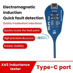 5pcs Type-C XA5 Motherboard Coil Tester Electromagnetic Inductor Detector Tool