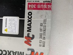 Maxco #60 304 Stainless Steel Riveted Roller Chain 10 FT Box ANSI 60SS 3/4 In