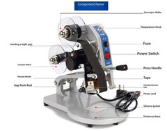 Date Ribbon Encoder Color Ribbon Manual Stamp Printer Coding Machine DY-8 220V