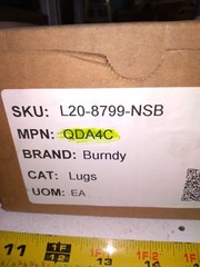 BURNDY QDA4C LUGS FLOOR GROUND CONNECTOR
