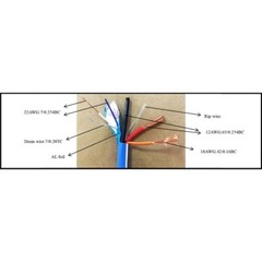 1000FT 1P 22AWG/2C w/ Shield & Drain + 1P 12AWG/2C + 18AWG/1C Lutron Cable