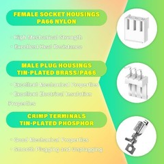 JST VH 3.96mm Pitch 3 Pin Female Housing Male Adapter Connector Plug Socket