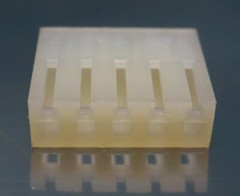 QTY: 250 WCON 5 Pin Nylon 66 UL94V-2 Housing Connector, w/o Contacts