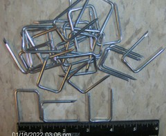 25 count 3/4″ x 1 3/8″ long Steel ELECTRIC SERVICE CABLE STAPLES 6-3 SEU King