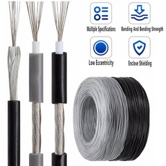 10/12/14~28 AWG Single Core Cable tinned copper Stranded Audio Wire OD 2.3-6.1mm
