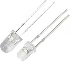 70pcs 7 Colors 3mm LED Diodes White Warm White Red Blue Green Yellow Orange