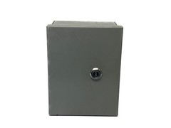 NEW Wiegmann 6”x 8”x4” Carbon Steel Type 1 Gray Electrical Enclosure N1C060804