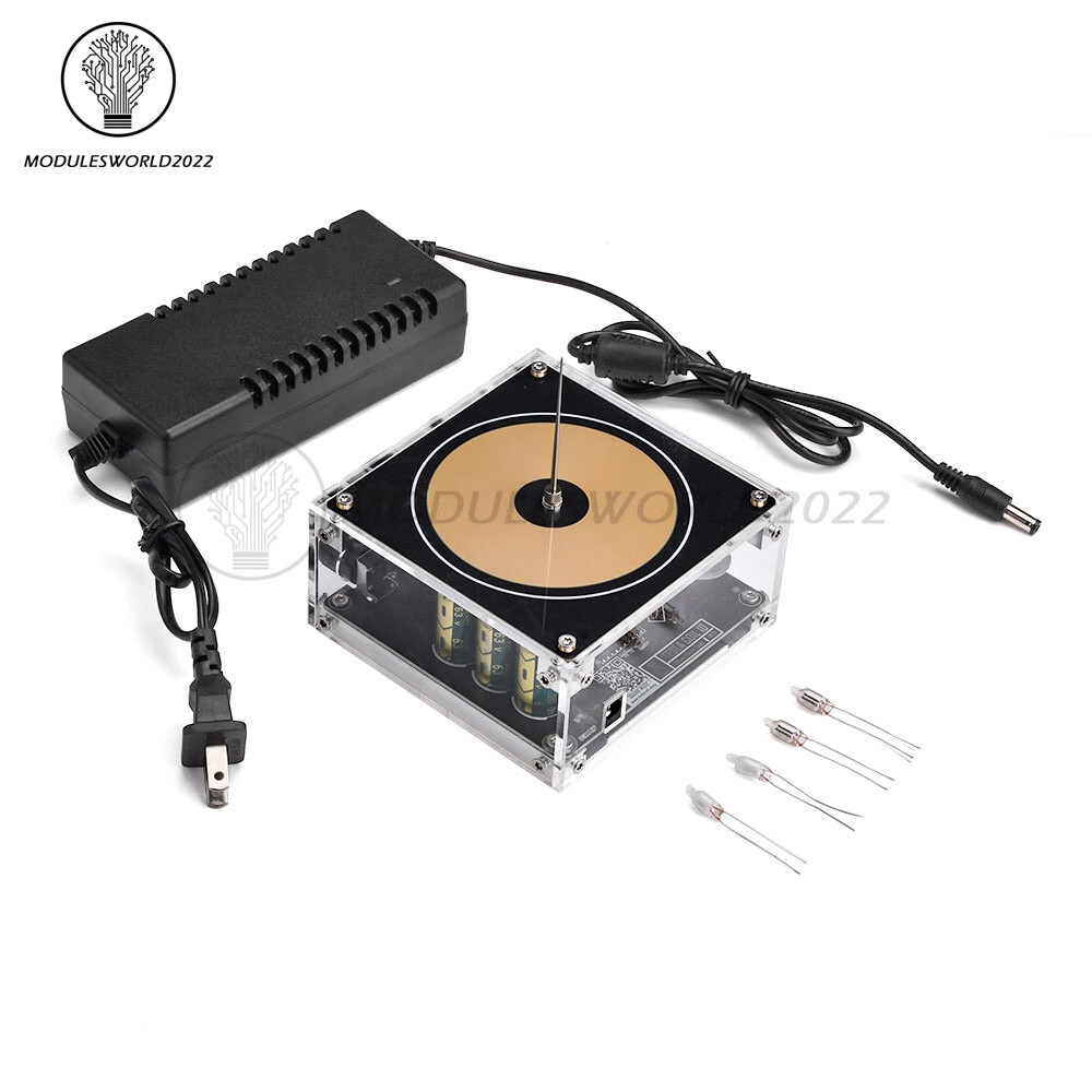 Bluetooth Music Tesla Coil AC110-240V 120W 50/60Hz High Frequency Voltage Pulse