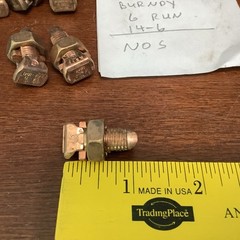10- Nos Burndy 6 Run 14-6 AWG Mechanical Split Bolt Connector KS17