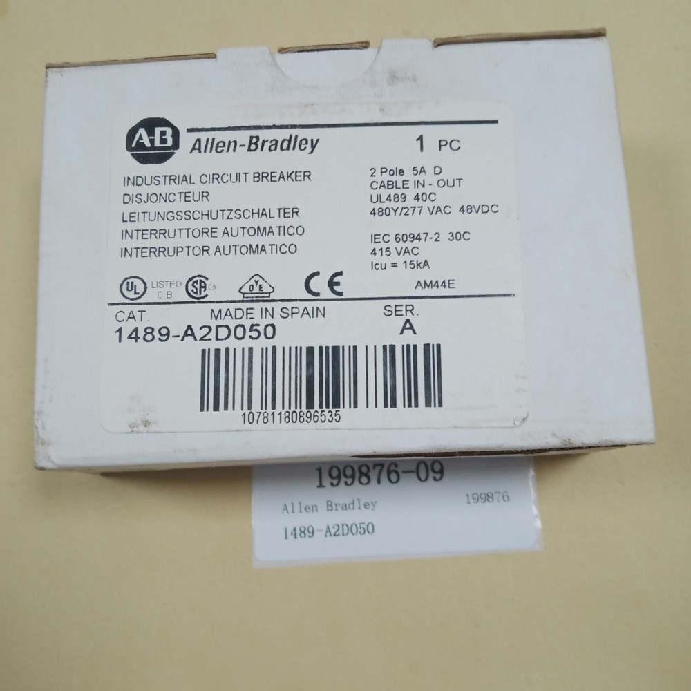 Allen Bradley A-B 1489-A2D050 Circuit Breaker New in Box