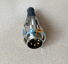 QTY:10 New Connector 71430-250/0802 DIN 5 pole round plug 240 degree