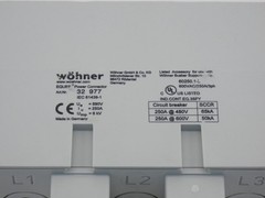 Wohner 32 977 Busbar Adapter, 3P, 250A – NEW Surplus!