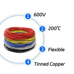 Flexible Silicone Wire Cable 10/12/14/16/18/20/22/24/26/28/30 AWG – All Colors