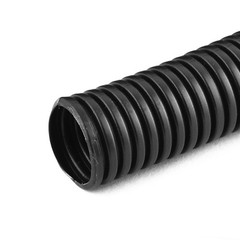 4 M 17 x 21 mm Nylon Flexible Corrugated Conduit Tube for Garden,Office Black