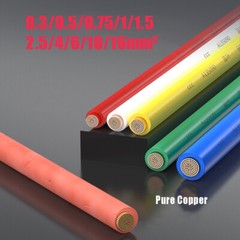 RV Single Core Pure Copper Wire 0.3mm²-16mm² Flexible Wire PVC Electrical Wire