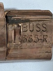Bussmann Fuse Reducer, R Fuse Class, 60A Max. Amps, 600V Ac Max Qty 2 No.663-R