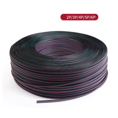 Flat Ribbon Cable 3 4 5 6 Way Hook-up Wire Flexible PVC Wire for LED Connectors