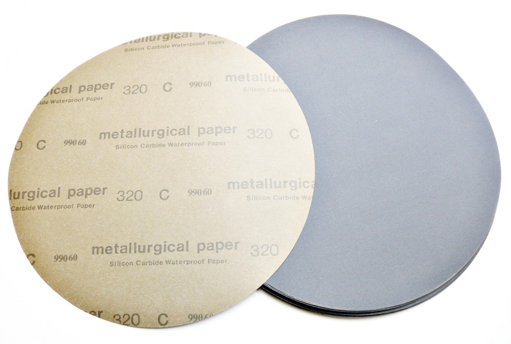 LOT OF 50 12″ 320 GRIT SILICON CARBIDE WET/DRY SANDING DISC