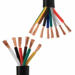 10-Core Electrical Flex Cable 0.12mm²-2.5mm² Automotive Marine Thinwall RVV Wire