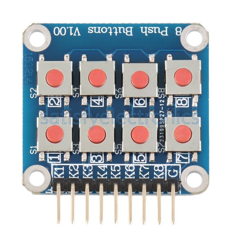 Matrix 8 Keypad Keyboard Board Module 8 Button Tactile Switch for Arduino