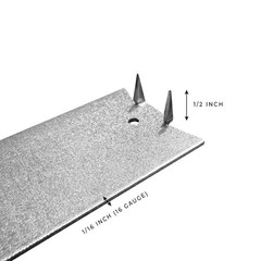 400-Pack Heavy-Duty 1.5-inch x 3-inch Steel Nail Plates for Wood Studs