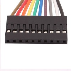 10Pcs Female to Female 10P Jumper Wires Ribbon Cables Breadboard DIY 20cm