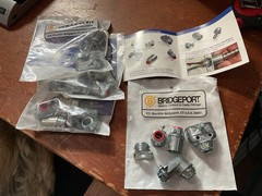 NOS Bridgeport 14/2 to 10/3 3/8” FMC EZ Lock Connector Snap-In (LOT OF 4) (1471)