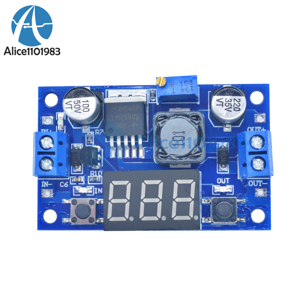 LM2596 DC7-36V to DC0.5V-35V Digital Step Down Buck Voltage Regulator Module DIY