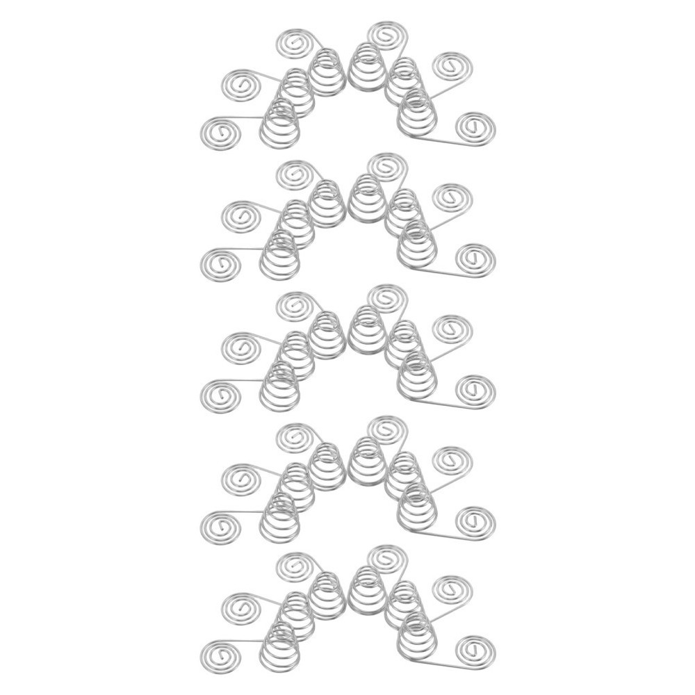 40 Pcs Battery Compartment Accessories Plate Spring Case Clips Springs