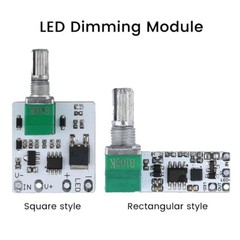 2/4/6Pcs LED Mini Dimmer Constant Voltage Module Stepless Knob Potentiometer DIY