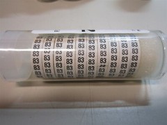 ZipTape TLC 8″ Cloth Wire Marking Tape Numbers 80-89 F/”DTL” Dispenser