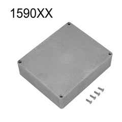 Effect Aluminum Box Metal Electric Case Instrument,Silver Enclosure Project Box