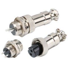 GX12 Aviation Plug Cable Connector 2 3 4 5 6 8 Pin Metal Male Female Panel 12mm