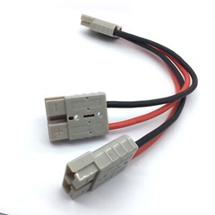 50 Amp Anderson Plug Connector Double Y Adaptor 1 to 2 10AWG Automotive Cable