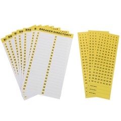 10 Sheet Circuit Breaker Panel Label Markers Electrical Adhesive Labels