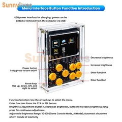 DIY Game Console Kit LCD Multifunctional Weather Clock AI Voice Dialogue Gift