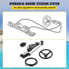 Durable Boat Steering Kit 300HP 18ft Corrosion Resistant