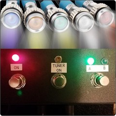 12V 4V 110V 20mA Energy Saving Indicator Light 6mm Mounting Hole Green Yellow