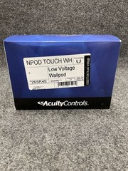 ACUITY CONTROLS Low Voltage Wallpod, Touchscreen Wall Control, White 265R4E