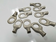 10 TIN PLATED Copper Ring Lug Terminal # 8 Wire Gauge 1/2″ Stud MOLEX PRD