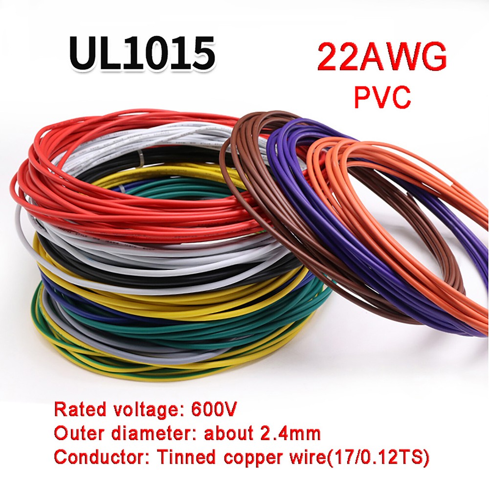 22AWG PVC Electronic Cable Tinned Copper Stranded Wiring 600V High TEMP 105℃