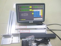 2 Axis Digital Readout+ Scale Kit For Milling Lathe Machine + Precision Linear