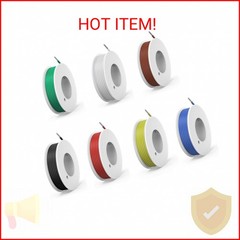28 awg Silicone Electrical Wire Cable 7 Colors (42.6ft Each) 26Gauge Hookup Wire