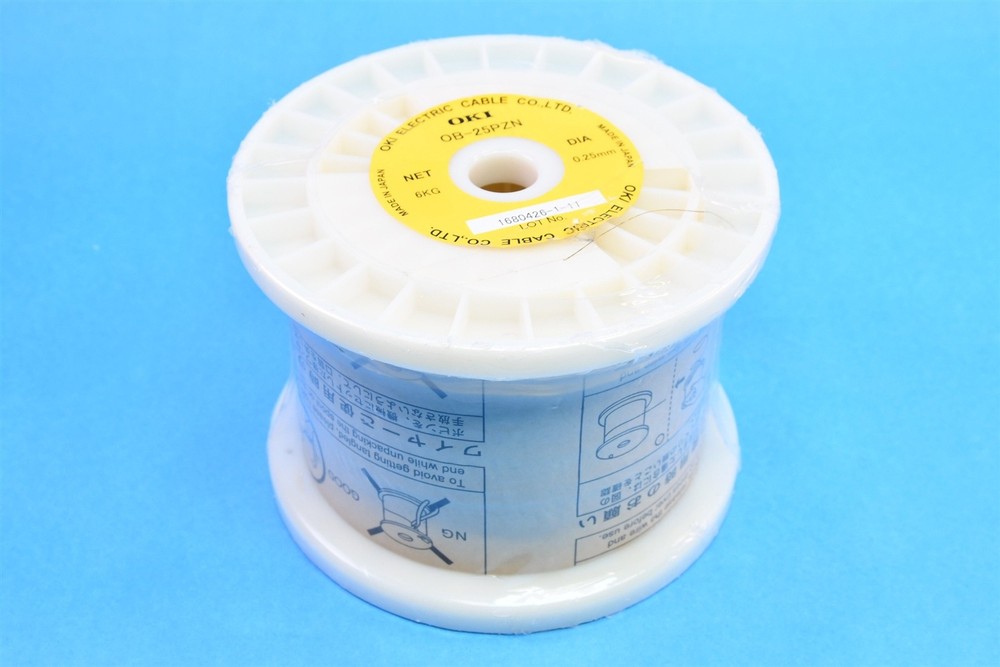 OKI OB-25PZN Brass EDM Wire 0.25mm Diameter High Zinc Paraffin-Free P-10 Spool