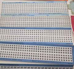 Vintage Brady Electrical Wire Marker Lot Conduit Voltage Labels High Voltage (82