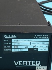 Verteq ST800-CC50-M2-QTZ RF Amplifier, Advanced Energy AE 3156023-000, 137512